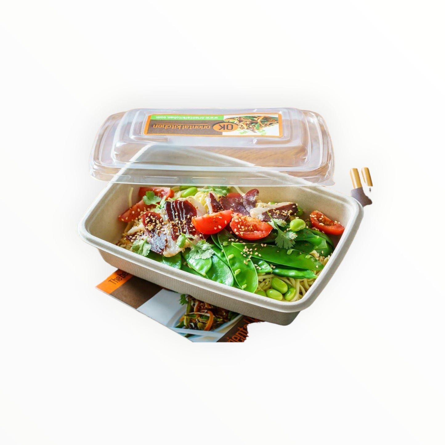 Sabert Rectangular Pulp Container Base(2 Sizes)