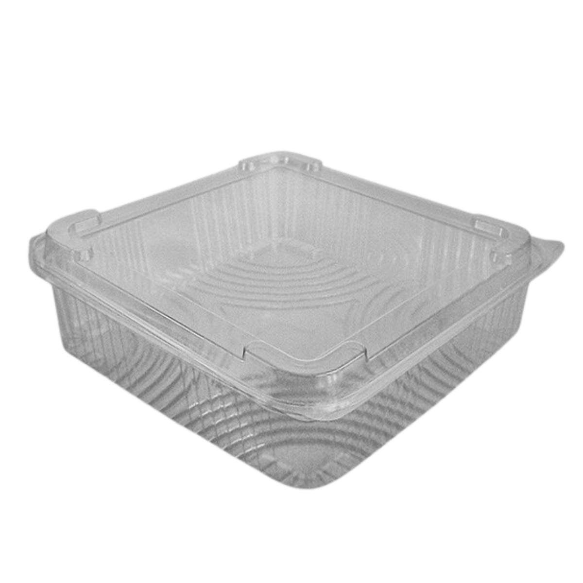 Somoplast [900] 750cc Clear Hinged Domed Square Container