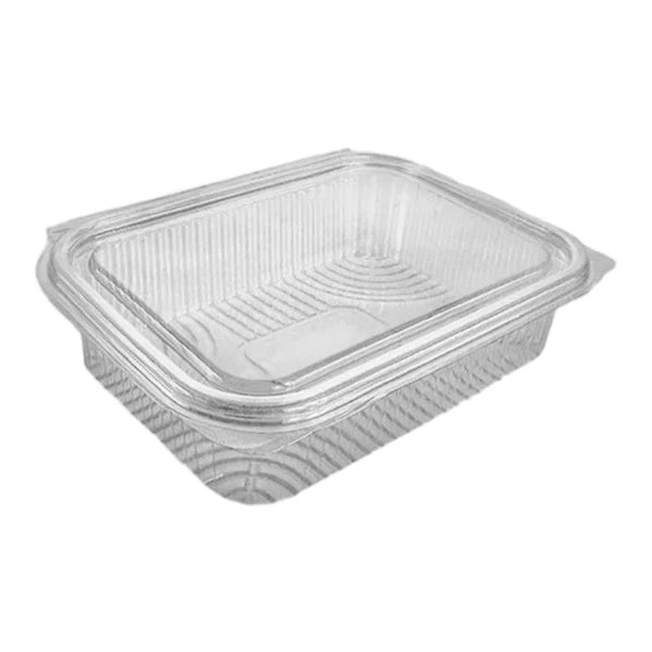 Somoplast [960] 600cc Shallow Rectangular Hinged Container