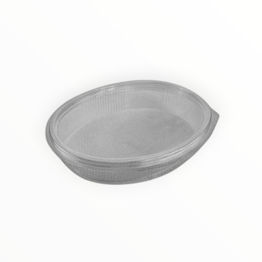 Somoplast [971] 1 Compartment Oval Clear Hinged Container