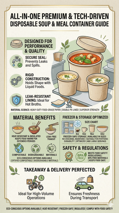 Paper Lid for 26oz Kraft Soup Cup