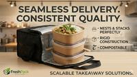 Sabert Premium Square Kraft Bowl ( 4 Sizes)