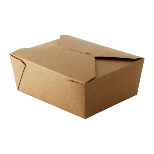 Kraft Compostable Leakproof Container ( 5 Sizes)