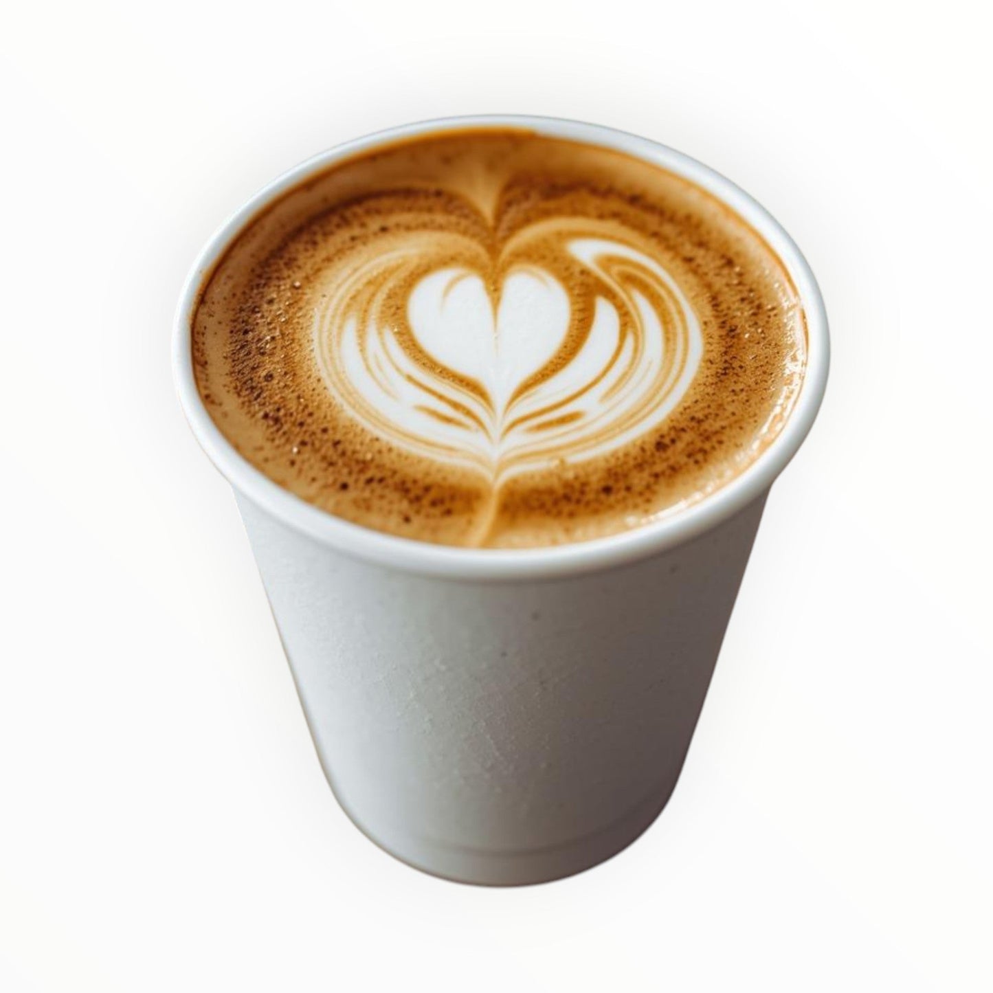 White Double Wall Coffee Cup (2 Sizes)